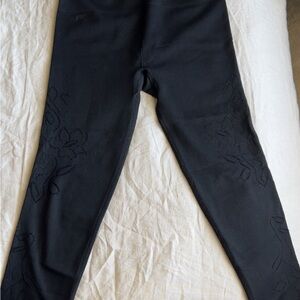 Fabletics Black Floral Seamless Leggings